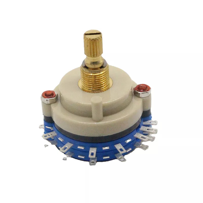 CE 0.8mm سوئیچ روتاری پیوسته 0.5A 4 قطب 2 موقعیت روتاری