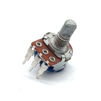 کیفیت  150V AC 500k Potentiometer With Switch 15mm 3 Position Mixer Console کارخانه