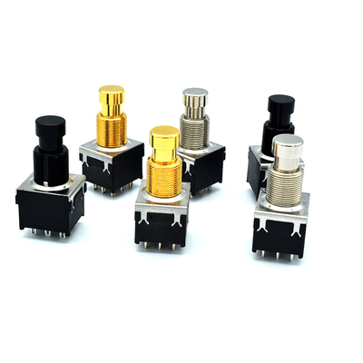 تولید کننده کلید Soft Click 3PDT Guitar Effect Padal Foot Switch 9 Pin Effect Foot Switch Push Button Switch
