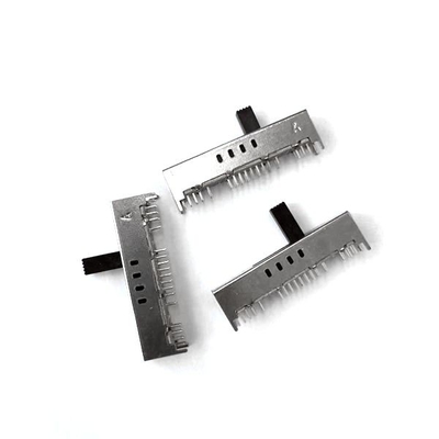 کنسول صدای اسلاید افقی Sliver 0.3A Electric Slide Switch 4P8T