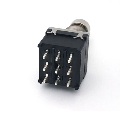 سوئیچ پایه گیتار 2A 250VAC CE TQ 3pdt سوئیچ پایی چفت کننده