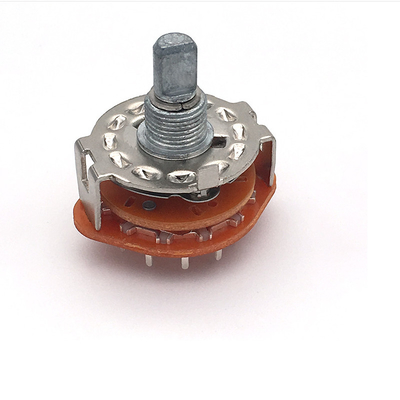 سوئیچ چرخشی 2 قطبی 6 موقعیت DC500V 100 اهم Cts 5 جهته