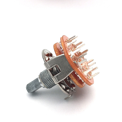 سوئیچ چرخشی 2 قطبی 6 موقعیت DC500V 100 اهم Cts 5 جهته