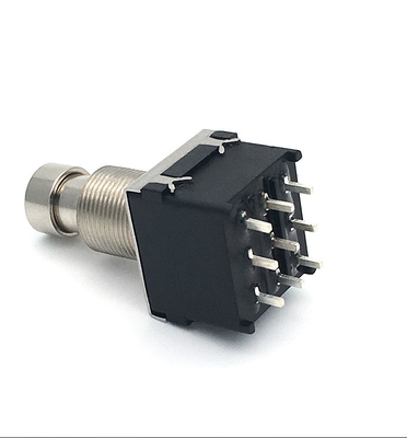 SF17 10000 Cycles 2pdt Switch 9 Pin Push Button Foot 100 Ohm