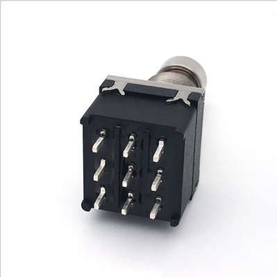 SF17 10000 Cycles 2pdt Switch 9 Pin Push Button Foot 100 Ohm