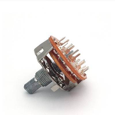 سوئیچ چرخشی پیوسته DC500V 100 اهم سوئیچ انتخابگر 4 قطب 2 موقعیت