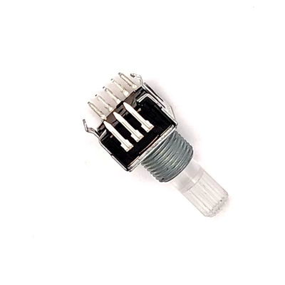 EC12 12 مرحله ای رمزگذار چرخشی کلید فشاری کلید LED چراغ 5 میلی آمپر