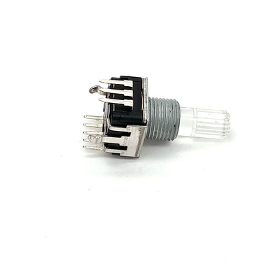 EC12 12 مرحله ای رمزگذار چرخشی کلید فشاری کلید LED چراغ 5 میلی آمپر