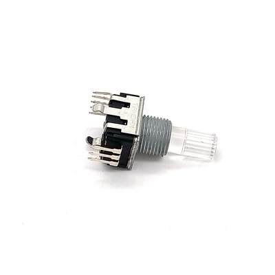 EC12 12 مرحله ای رمزگذار چرخشی کلید فشاری کلید LED چراغ 5 میلی آمپر