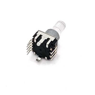 EC12 12 مرحله ای رمزگذار چرخشی کلید فشاری کلید LED چراغ 5 میلی آمپر